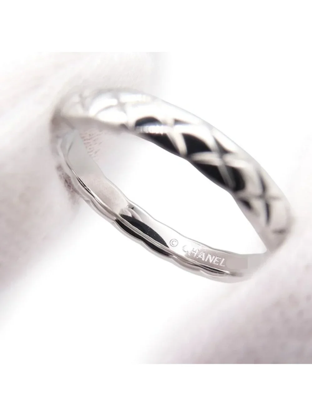 Chanel Ring Coco Crush Collection Marriage Small Diamond Platinum